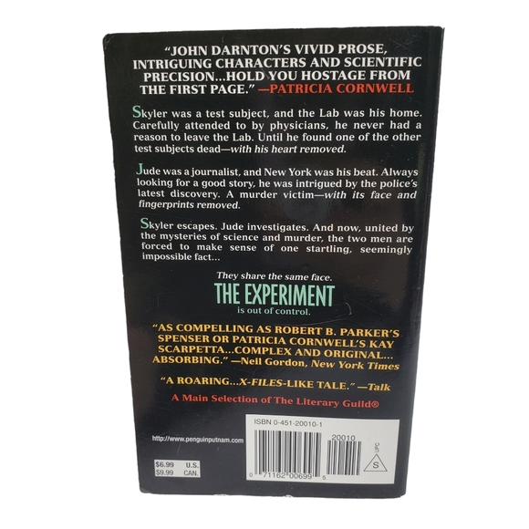 3/$12 The Experiment John Darnton Paperback Book - Picture 3 of 5